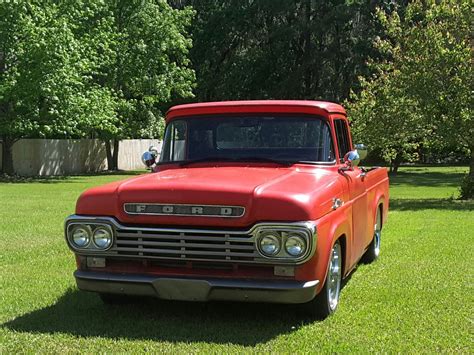 Test Sig And Pics Red 59 F100 Shortbed Ford Restomod Ratrod Ford