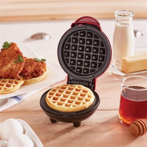 Dash Mini Maker Waffle Iron Red 1 Ct Foods Co