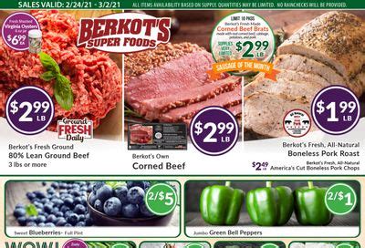 The berkot's super foods flyer contains 12 pages in total, full of special sales and deals. Berkot's Super Foods Flyers & Weekly Ads May 2021