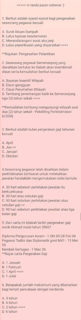 Himpunan Contoh Soalan Peperiksaan Memasuki Perkhidmatan ...