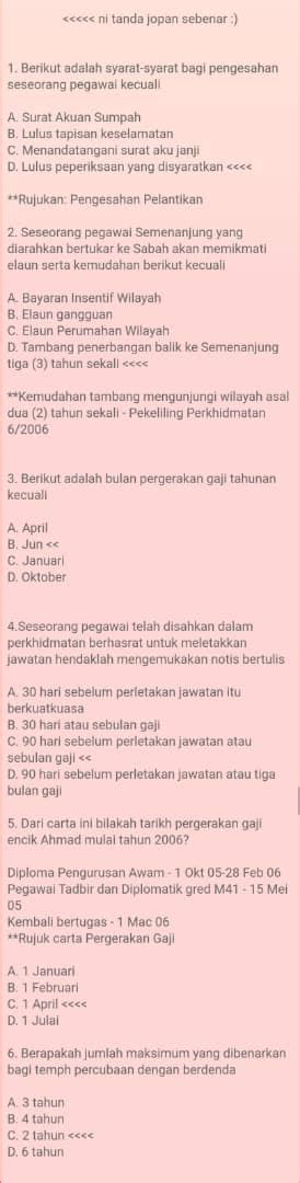 26 januari 2021 (selasa) masa peperiksaan : Himpunan Contoh Soalan Peperiksaan Memasuki Perkhidmatan ...