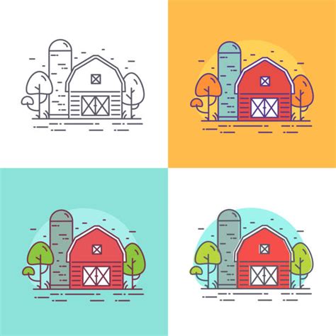 Best Modern Farm House Illustrations Royalty Free Vector Graphics