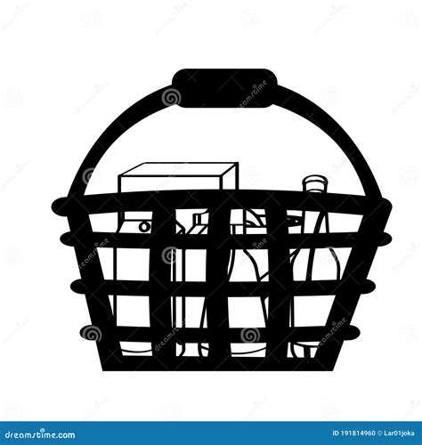 Shopping Basket Icon Stock Vector Illustration Of Shop 191814960