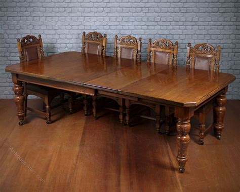 10 Seat Pine And Oak Extending Dining Table C1895 Antiques Atlas