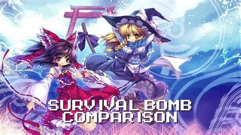Touhou 16 Hidden Star In Four Seasons Survival Bomb Comparison Youtube