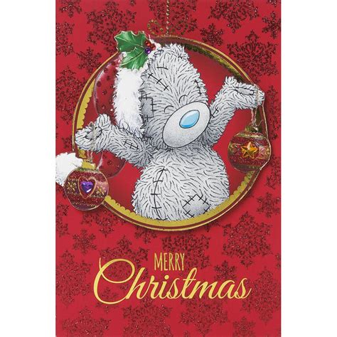 Tatty Teddy Holding Decorations Me To You Bear Christmas Card X01mt026