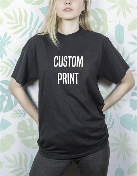 Tshirt Custom Shirt With Name Tshirt Personalized Custom Print Etsy