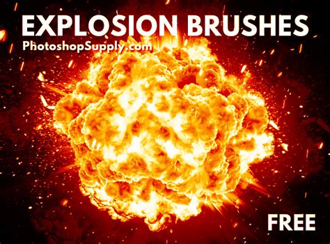 Free Explosion Photoshop Brushes Photoshop Supply