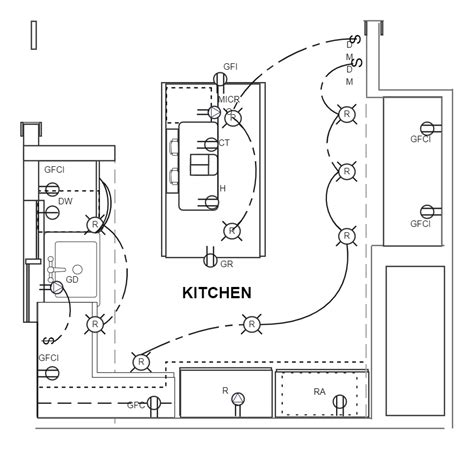 Kitchen Electrical Plan Example Edrawmax Templates