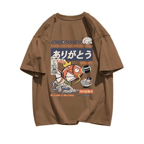 Cotton Harajuku Japanese T Shirts Menwomens Funny Anime Tees Fashion