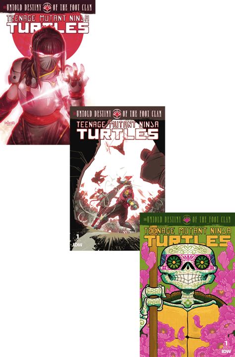 The Untold Destiny Of The Foot Clan 01 Covers A B C Idw Tmnt A