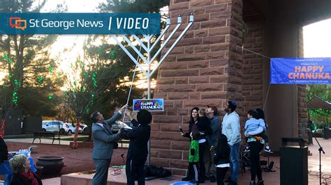 St George Is Given A Message Of Light At First Ever Public Menorah
