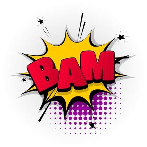 Premium Vector Bam Boom Bang Sound Comic Book Text Effects Template