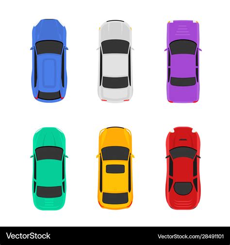 Car Top View Icon Vehicle Royalty Free Vector Image