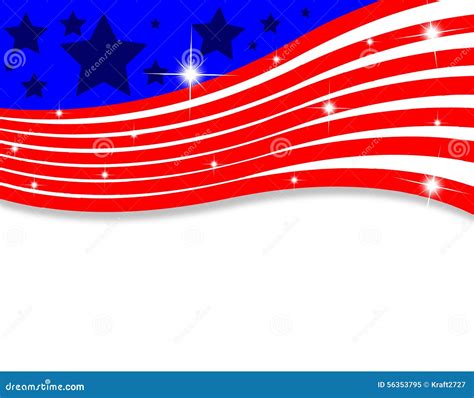 Abstract American Flag With Lines Stock Illustration Illustration Of