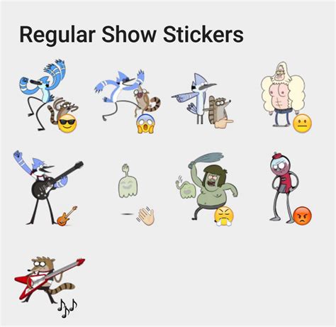 Regular Show Stickers Sticker Set Stickers