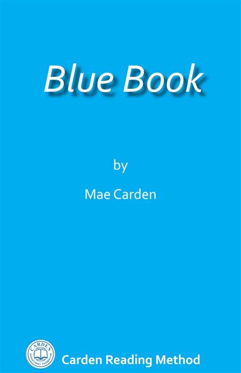 Blue Book The Carden Educational Foundation