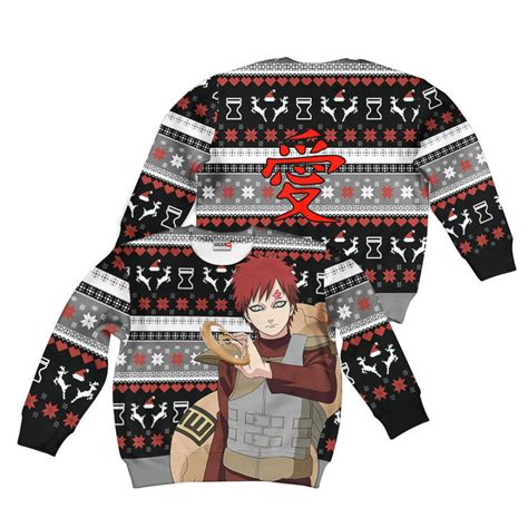 Gaara Kids Ugly Christmas Sweater Custom Anime Gear Otaku