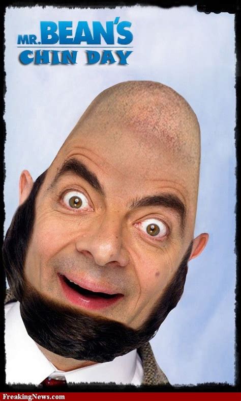 Funny Mr Bean Chin Head Pictures