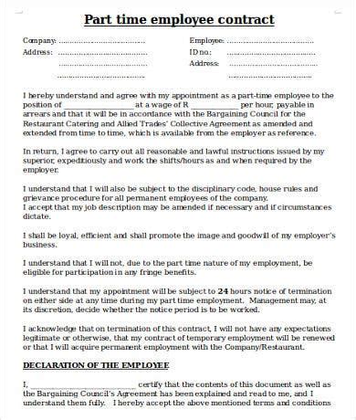 An employee contract template can be used to formalize your employment agreement with a new employee. 4+ Worker Contract Templates - Word, Docs, PDF | Free ...