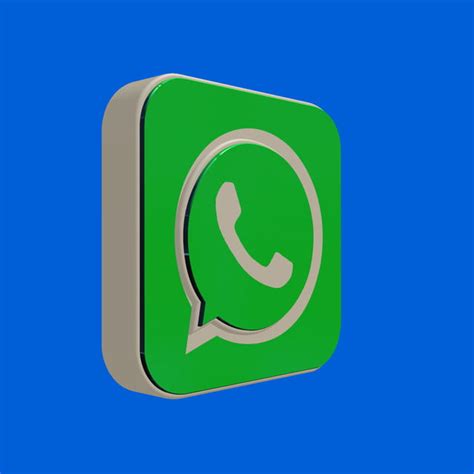 Whatsapp Logo 3d
