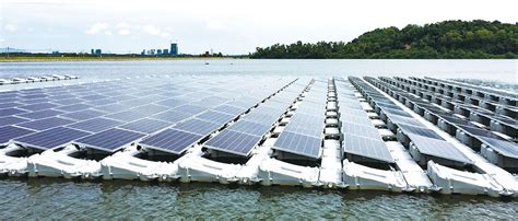 The Largest Ever Floating Solar Pv System In Singapore China Seraphim