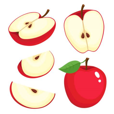Apple Slices Illustrations Royalty Free Vector Graphics And Clip Art