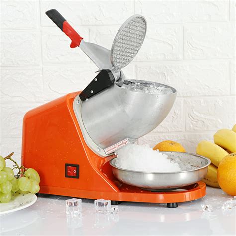 300w Electric Ice Shaver Shaved Machine Shaver Orange Shaved Ice Snow Cone Maker 143 Lbs H