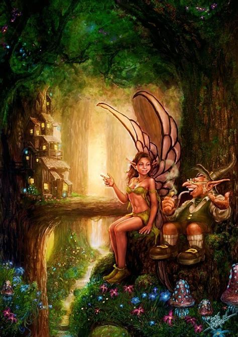 Enchanted Forest Fairy Magic Beautiful Fairies Fantasy Fairy