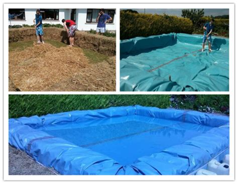 How To Diy Swimming Pool From Bales Of Hay How To Instructions