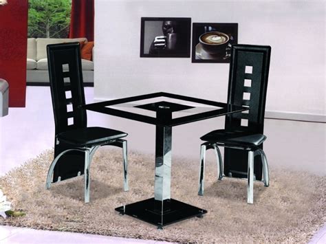 At apt2b, our dining tables aren't just for dinner. Small Square Black Glass Dining Table With 2 Chairs ...