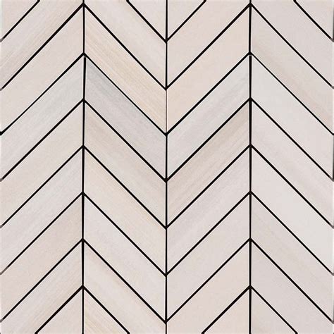 Bianco White Chevron Porcelain Floor And Wall Tile Nwatbiache12x15