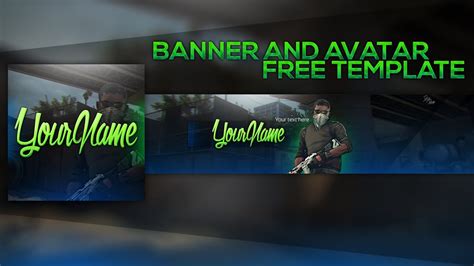 Banner And Avatar Free Template Dejvdesign Youtube