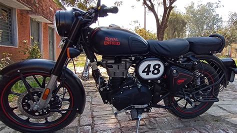 New Bs6 Royal Enfield Classic Stelth Black 350 Cc Bullet Youtube