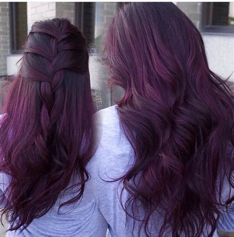 Plus, we've got the world's best colorists on speed dial to share the latest trends (think ombré, tiger's eye, rose gold, blorange) and how to get them right every season. Violet burgundy hair | Burgundy hair, Dyed hair, Hair ...