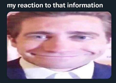 Jake Gyllenhall My Reaction To That Information Know Your Meme