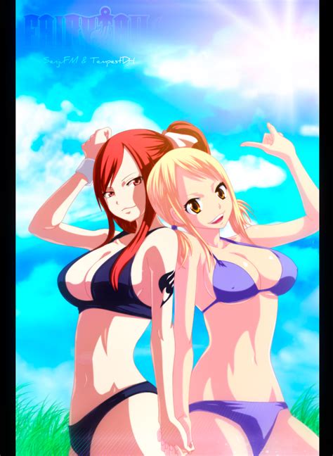 Erza And Lucy Collab By Tempestdh On Deviantart