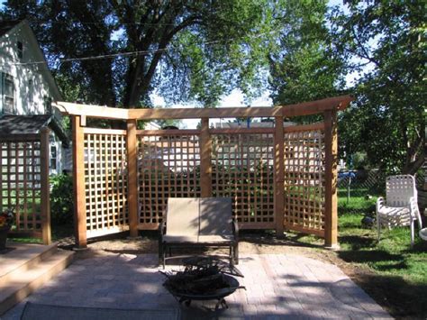 If there are any problems upon delivery we will not be liable for any extra costs. Lattice panels and pergola | Backyard privacy, Outdoor ...