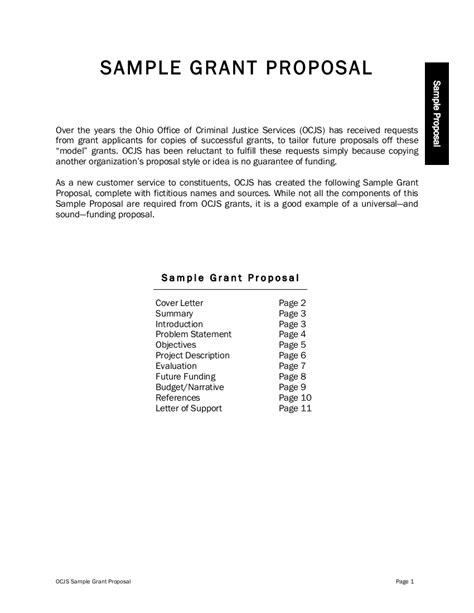 Grant Proposal Writing Examples