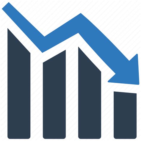 Bar Chart Decrease Loss Statistics Icon Download On Iconfinder
