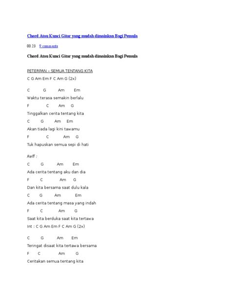 Baca juga lagu lainnya : 15 Lirik Lagu Pergilah Kasih Chord C | Basgalanos