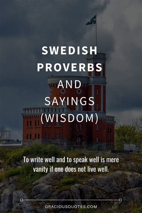 71 Swedish Proverbs And Sayings Wisdom