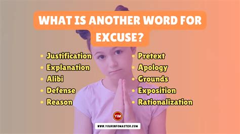 What Is Another Word For Excuse Excuse Synonyms Antonyms And
