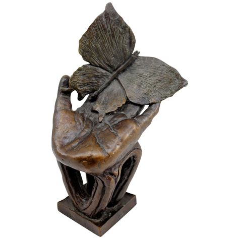 Barbara Faucher Signed Bronze Hand with Butterfly Sculpture NH from ...