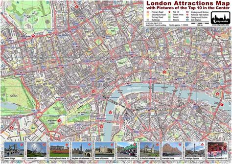 London Attractions Map Pdf Printable On A A London Attractions