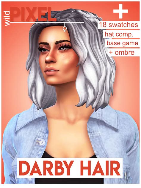 Louisa Hair Revamp At Wild Pixel Sims 4 Updates