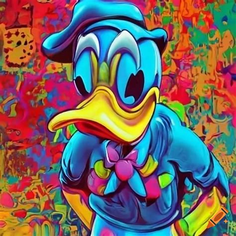 satirical depiction of donald duck