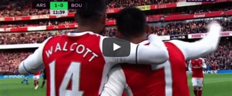 Arsenal 1 0 Bournemouth Sanchez Goal Video Highlight