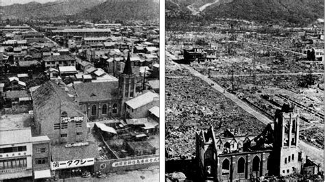 Hiroshima Before And After The Little Boy Atomic Bomb