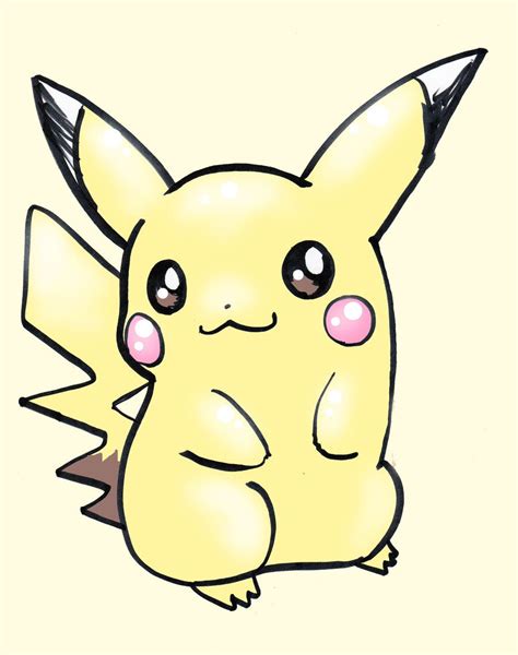 Pokemon Characters Draw Pikachu Easy Another Very Popular Face Going